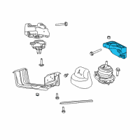 OEM 2017 Jeep Grand Cherokee INSULATOR-Engine Mount Diagram - 68275989AA