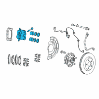 OEM 2013 Dodge Durango CALIPER-Disc Brake Diagram - 68138843AB