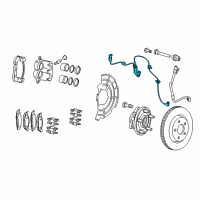 OEM 2016 Jeep Grand Cherokee Sensor-Anti-Lock Brakes Diagram - 68250893AA