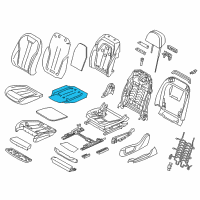 OEM 2022 BMW 750i xDrive Heating Element, Comfort Seat, A/C Diagram - 52-10-7-357-410