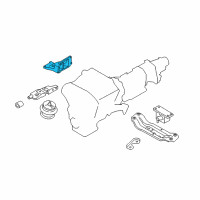 OEM Infiniti Q40 Bracket-Engine Mounting, Rh Diagram - 11232-4GA5A