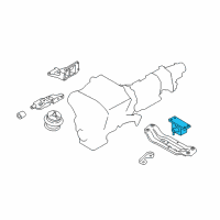 OEM Infiniti EX35 Insulator-Engine Mounting, Rear Diagram - 11320-4GB5A