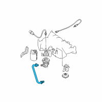 OEM Infiniti QX4 EGR Tube Assy Diagram - 14725-1W610