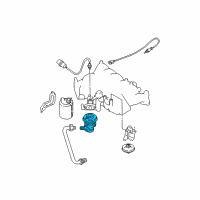 OEM Nissan Exhaust Gas Recircuration Valve Diagram - 14710-0W000