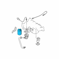 OEM Nissan Pathfinder CANISTER Assembly-EVAPORATION Diagram - 14950-0W00A