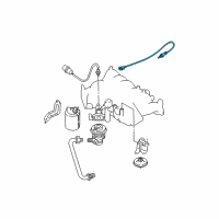 OEM 1996 Nissan Pathfinder Heated Oxygen Sensor Diagram - 22691-0W003