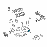 OEM Toyota Oil Cooler Assembly Diagram - 15710-50020