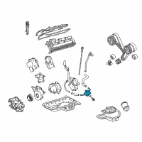 OEM 1999 Toyota Land Cruiser Oil Cooler Assembly Diagram - 15710-50020