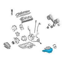 OEM 2007 Toyota Land Cruiser Lower Oil Pan Diagram - 12102-50090