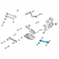 OEM 2016 Hyundai Genesis Front Arm Assembly-Rear Upper, LH Diagram - 55100-B1000