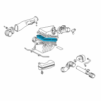 OEM 1995 Toyota 4Runner Filter Element Diagram - 17801-35020-83