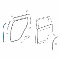 OEM 2019 Toyota Highlander Weatherstrip Diagram - 67896-0E020