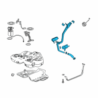 OEM 2010 Buick LaCrosse Filler Pipe Diagram - 22944786