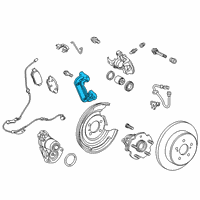 OEM 2021 Toyota Corolla Caliper Mount Diagram - 47821-12280