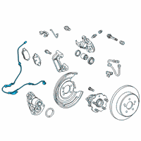 OEM 2019 Toyota Corolla Rear Speed Sensor Diagram - 890C0-12010