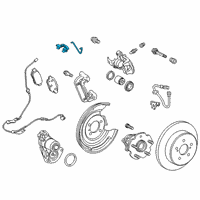 OEM 2020 Toyota Corolla Brake Pads Hardware Kit Diagram - 04948-12071