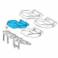 OEM Toyota Prius Prime Seat Cushion Pad Diagram - 71503-47170