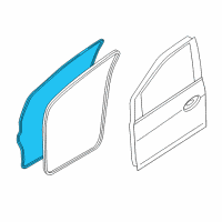 OEM 2016 Ford C-Max Door Weatherstrip Diagram - AM5Z-5820708-B