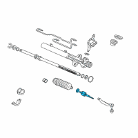 OEM 2002 Honda Accord End Set, Rack Diagram - 53010-S87-A01