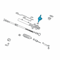 OEM 2000 Honda Accord Frame Unit, Valve Diagram - 53640-S87-A01