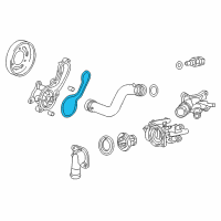 OEM Honda CR-Z Gasket, Water Pump Diagram - 19222-RB0-003