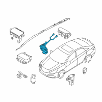 OEM 2012 Kia Optima Clock Spring Contact Assembly Diagram - 934903R321