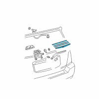 OEM 2013 Toyota Highlander Rear Blade Diagram - 85242-0E070