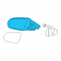 OEM 2010 Chrysler Sebring Outside Rear View Mirror Diagram - 4389948AA