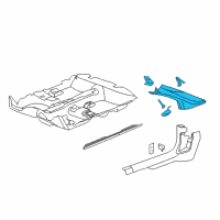 OEM 2005 Chevrolet Cobalt Molding Asm-Windshield Garnish *Gran Opl Gry Diagram - 15827892