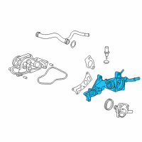 OEM 2014 Acura RLX Passage, Water Diagram - 19410-R9P-A00