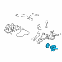 OEM 2015 Honda Accord Cover Assembly, Thermostat Diagram - 19315-5G2-A01