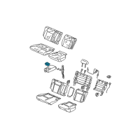 OEM 2005 Honda CR-V Cup Holder, Rear Armrest (Ivory) Diagram - 82187-S84-A11ZH