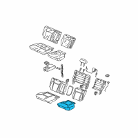 OEM 2005 Honda CR-V Pad, L. RR. Seat Cushion Diagram - 82532-S9A-J01