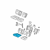 OEM 2004 Honda CR-V Pad Assembly, Right Rear Seat Cushion Diagram - 82132-S9A-J01