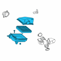 OEM 2014 Toyota Land Cruiser Air Cleaner Assembly Diagram - 17700-38183