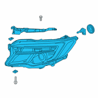 OEM 2021 Honda Pilot Headlight Assembly, Passenger Side (Stanley) Diagram - 33100-TG7-A21