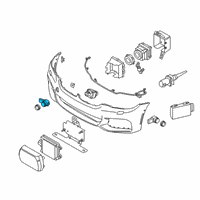 OEM 2022 BMW X2 Mineralsilber Ultrasonic Transducer Diagram - 66-20-9-283-752