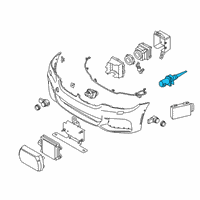 OEM 2012 BMW ActiveHybrid 5 Outside Temperature Sensor Diagram - 65-81-6-936-953