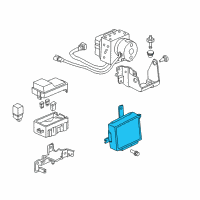 OEM 1997 Honda CR-V ABS Unit Diagram - 39790-S10-A03