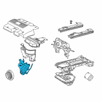 OEM Toyota Outer Timing Cover Diagram - 11302-46031