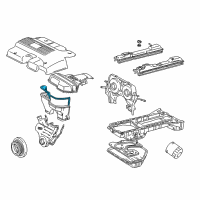 OEM Lexus Gasket, Timing Belt Cover, NO.2 Diagram - 11329-46040
