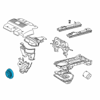 OEM 1993 Lexus SC300 Damper Sub-Assy, Crankshaft Diagram - 13407-46020