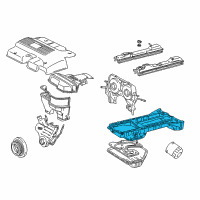 OEM 2003 Lexus IS300 Pan, Oil, NO.1 Diagram - 12111-46102