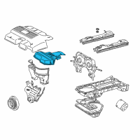 OEM 2000 Lexus SC300 Cover, Sub-Assy, Timing Belt, NO.3 Diagram - 11304-46100