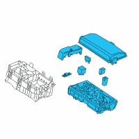 OEM 2017 Chevrolet Impala Fuse & Relay Box Diagram - 84080465