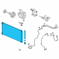 OEM 2020 Acura TLX Condenser Assembly Diagram - 80110-TZ3-A01