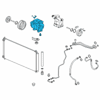 OEM Acura TLX Compressor Complete Diagram - 38810-5J2-A02