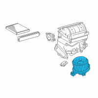 OEM 2014 Scion tC Fan & Motor Diagram - 87103-02200