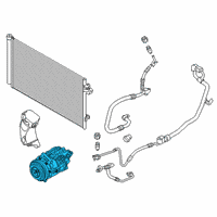 OEM 2017 BMW M760i xDrive Air Conditioning Compressor With Magnetic Coupling Diagram - 64-52-6-822-849