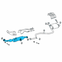 OEM 2021 Toyota Corolla Front Pipe Diagram - 17410-24490